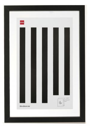 HEMA Fotolijst Hout A4 Magnetisch Zwart