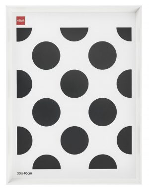 HEMA Fotolijst Hout 30x40 Facetrand Wit