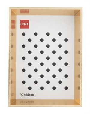 HEMA Fotolijst Hout 10x15 Facetrand Goud