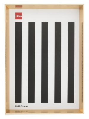 HEMA Fotolijst Hout 21x29.7 Facetrand Goud