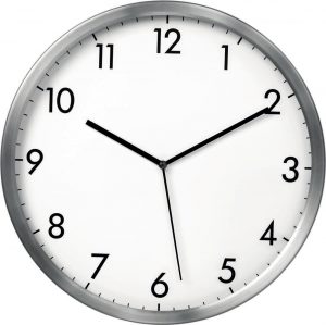 HEMA Wandklok 30 Cm (zilver)