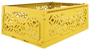 HEMA Klapkrat Recycled 30x40x15 - Okergeel