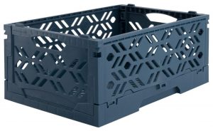 HEMA Klapkratje Recycled 16x24x10 - Donkerblauw