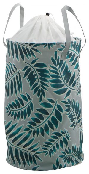 HEMA Canvas Wasmand Ø37x59 Bladeren