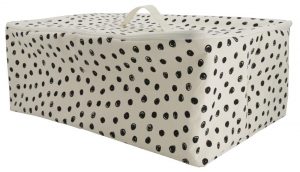 HEMA Canvas Mand Met Rits 37x55x20 Stippen