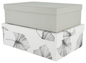 HEMA Opbergdoos Karton Bladeren - 2 Stuks