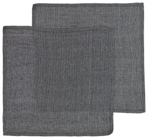 HEMA Servetten - 47x47 - Katoen - Zwart/wit - 2 Stuks