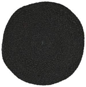 HEMA Placemat Ø35.5 Jute Zwart