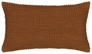 HEMA Kussenhoes 50x30 Bolletjes Structuur Bruin
