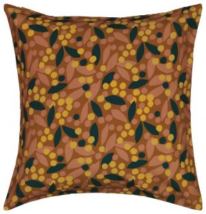 HEMA Kussenhoes 50x50 Recycled Bloemen Oranje