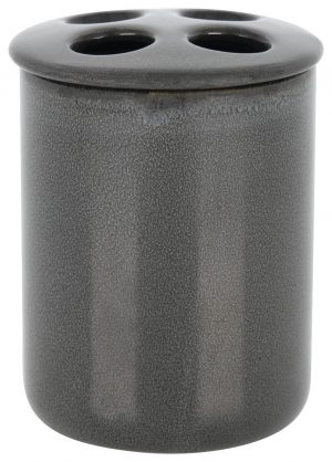HEMA Tandenborstelhouder - Ø8.5x10cm - Reactief Keramiek - Antraciet