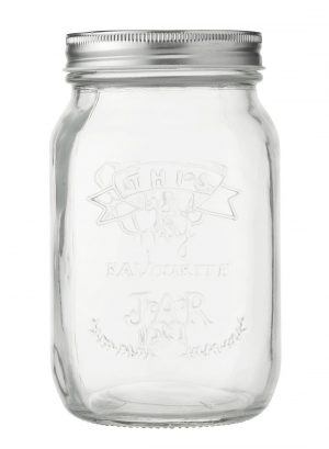 HEMA Glazen Pot 1L (transparant)