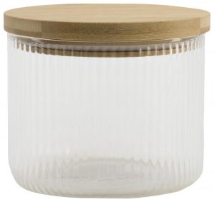 HEMA Voorraadpot Glas 0.7L Gestreept