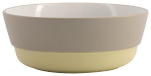 HEMA Schaal Ø14.5cm Chicago Mat Taupe/geel