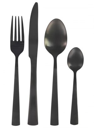 HEMA 16-delige Bestekset Copenhagen Zwart (Black)