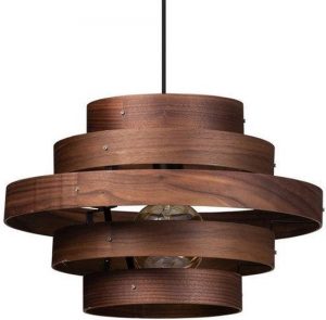 ETH hanglamp walnoot hout