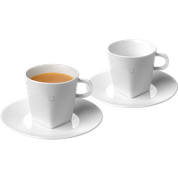 Nespresso 2 PURE Lungo kopjes met schoteltjes