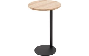 Goossens Bijzettafel Runt, hout eiken onbewerkt, stijlvol landelijk,