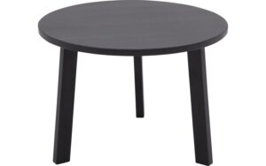 Goossens Basic Salontafel Xem rond, grenen zwart, stijlvol landelijk, 60 x 43 x 60 cm