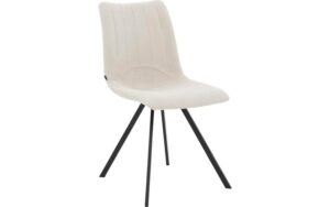Goossens Eco Eetkamerstoel Organic bruin stof leuning,
