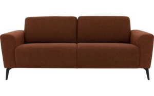 Goossens Basic Bank Valo bruin, stof, 3-zits, modern design