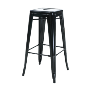 Metalen barkruk zwart - 65 cm Zwart