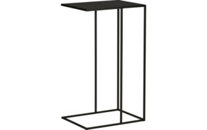 Goossens Bijzettafel Jill, metaal zwart, elegant chic, 30 x 70 x 40 cm