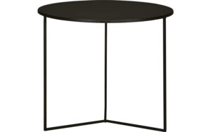 Goossens Bijzettafel Rody, metaal zwart, elegant chic, 60 x 50 x 60 cm