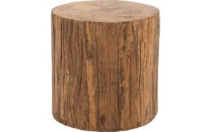Goossens Bijzettafel Otis, hout teak blank, stijlvol landelijk, 45 x 45 x 45 cm