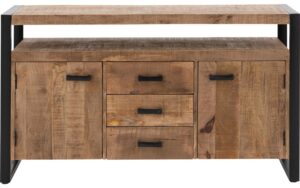 Goossens Basic Dressoir Arcade, 2 deuren 3 laden met 1 open vak
