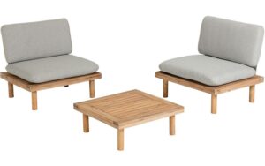 Kave Home Kave Home Viridis, Set viridis 2 fauteuils en 1 tafel fsc 100%