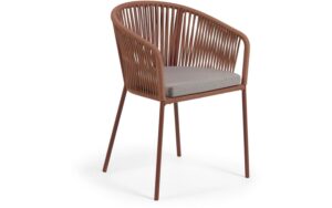 Kave Home Kave Home Yanet, Yanet terracotta touw stoel
