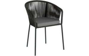 Kave Home Kave Home Yanet, Yanet zwart touw stoel