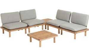 Kave Home Kave Home Viridis, Set viridis 4 fauteuils en 2 tafels fsc 100%