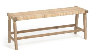 Kave Home Kave Home Beida, Bankje beida van massief teakhout 120 cm