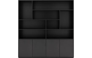 Goossens - Buffetkast Madrid, zwart melamine