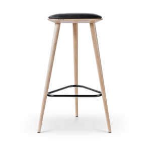 Finn houten barkruk whitewash - 78 cm Bruin