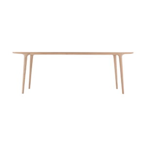 Fawn table houten eettafel whitewash - 220 x 90 cm Bruin