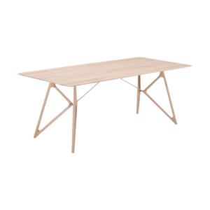 Tink table houten eettafel whitewash - 200 x 90 cm Bruin