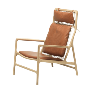 Dedo lounge chair - fauteuil dakar leather whisky 2732 Bruin