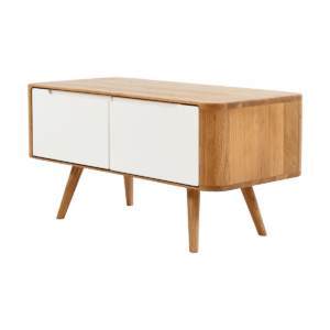 Ena storage bench houten opbergbankje naturel - 90 x 42 cm Bruin