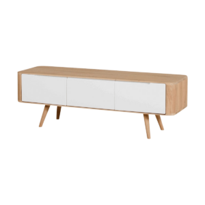 Ena lowboard houten tv meubel naturel - 135 x 42 cm Bruin