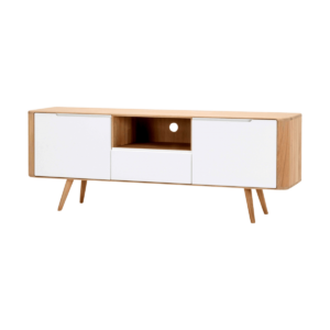 Ena tv sideboard 160 houten tv meubel naturel - 160 x 42 cm Bruin
