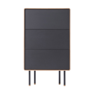 Fina drawer houten ladekast linoleum nero - 60 x 100 cm Bruin