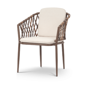 Noor rattan tuinstoel bruin - met zitkussens Bruin