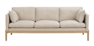 Ness gestoffeerde 3 zitsbank beige - 216 cm Beige