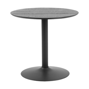 Vino houten bartafel zwart - Ø 80 cm Zwart