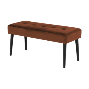 Danique velvet bankje koper - 95 x 38 cm Koper