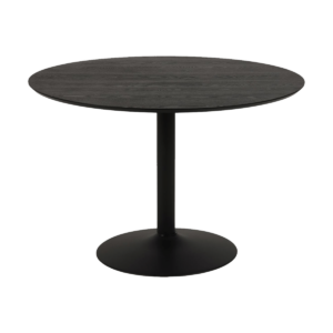 Vino houten eettafel zwart - Ø 110 cm Zwart