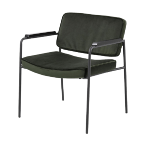 Bibi velvet fauteuil donkergroen Groen